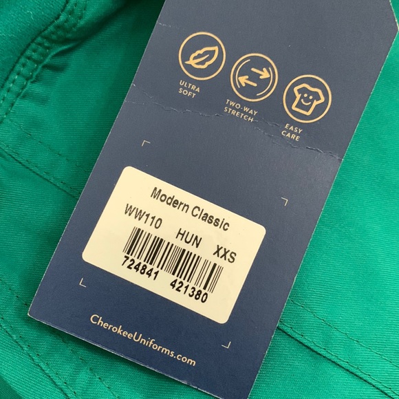 NEW CHEROKEE SCRUB SET TOP AND PANTS SIZE:XXS - Picture 5 of 8